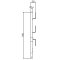 Guard-railing post  48.3 mm | for crank and universal scaffolding trestle | Straight railing post | galvanized